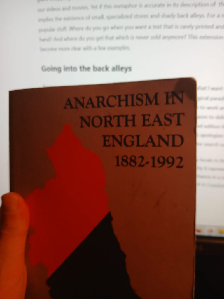 Current image: Image of the book Anarchism in North East England